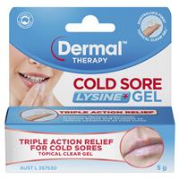 Dermal Therapy Lysine + Cold Sore Gel 5g