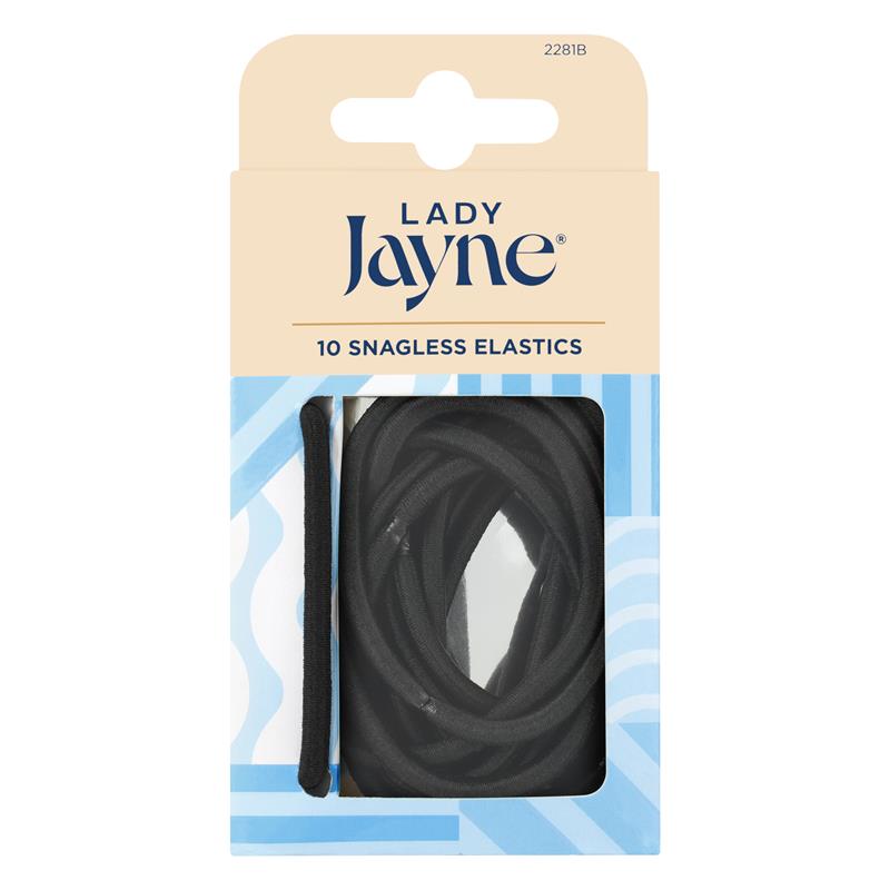 Lady Jane Snagless Elastics Thick Bld 10Pk