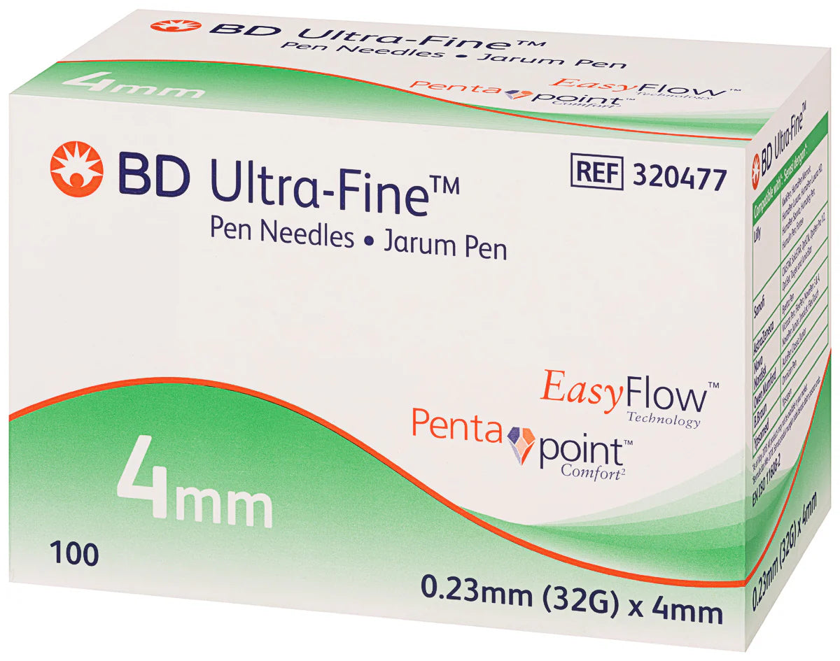 Bd Ultra-Fine 4Mm 32G Pen Xtw 5B 100Pk