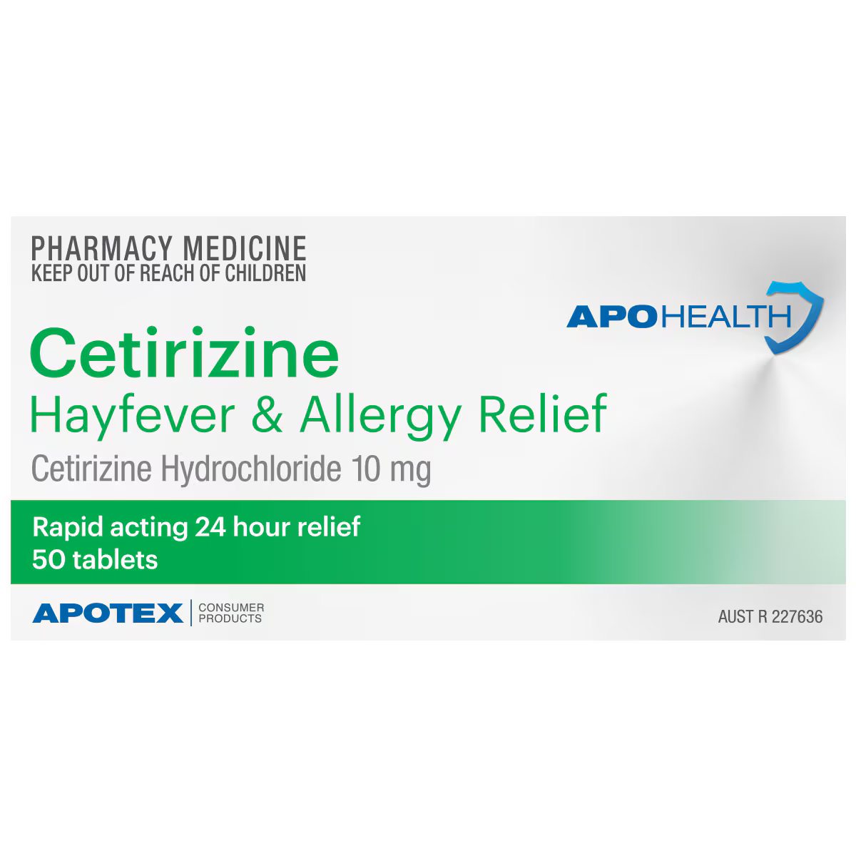 Aph Cetirizine Tab 10mg 50 Bls