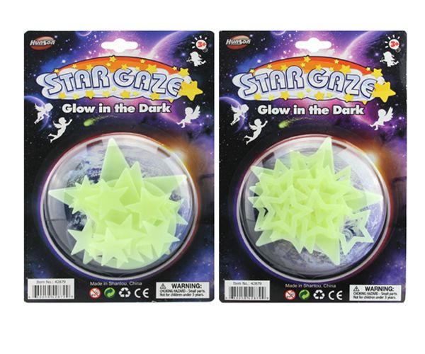 Glow In The Dark Stars On Card