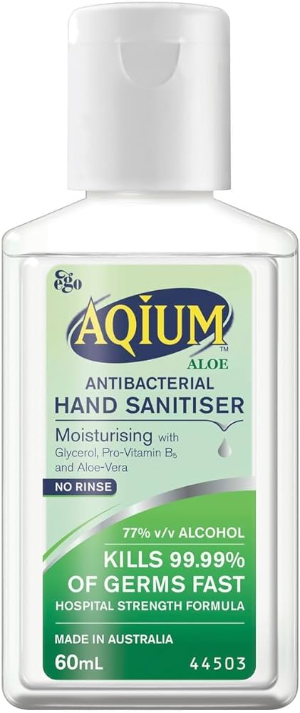 Ego Aqium Hand Sanitiser Aloe 60mL