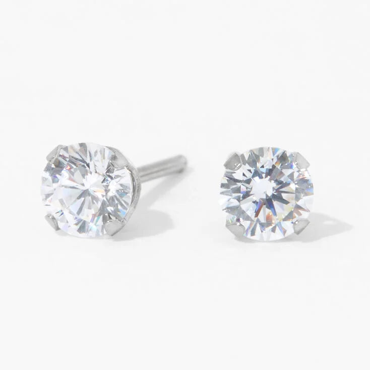 Ear Piercing S/Steel 4Mm Cz