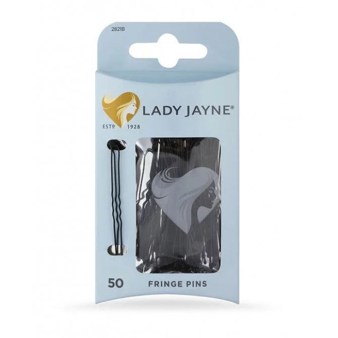 Lady Jane Fringe Pins Black 50 Pk