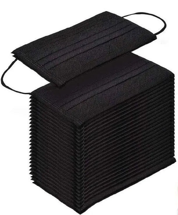 Black Disposable Mask 50Pk