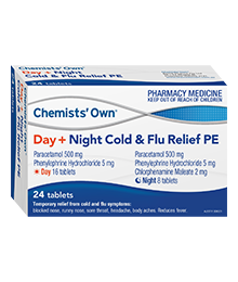 Co Cold&Flu Day&Night Pse 24 Tablets
