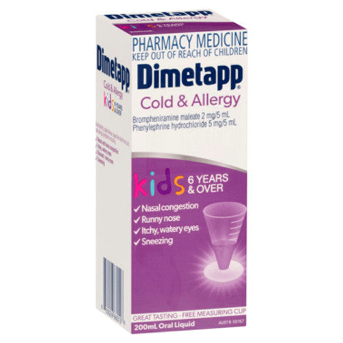 Dimetapp C/A C/F Kids 6Yrs 200mL