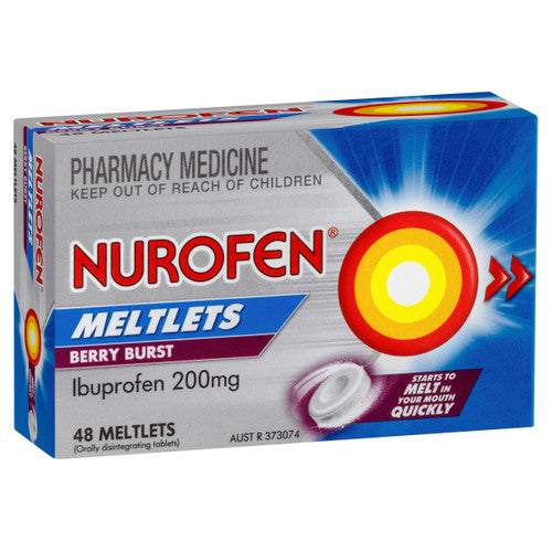 Nurofen Meltlets Berry Burst 200mg 48S