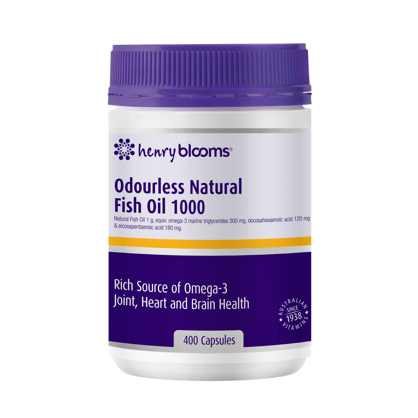 Henry Blooms Fish Oil 400 Cap