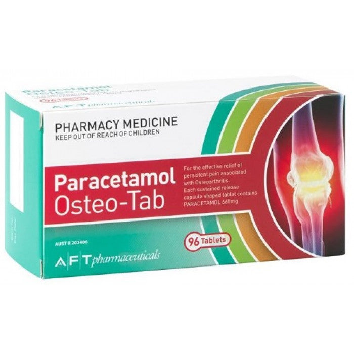 Paracetamol Osteo Pharm Act Tabs Sr 665mg 96