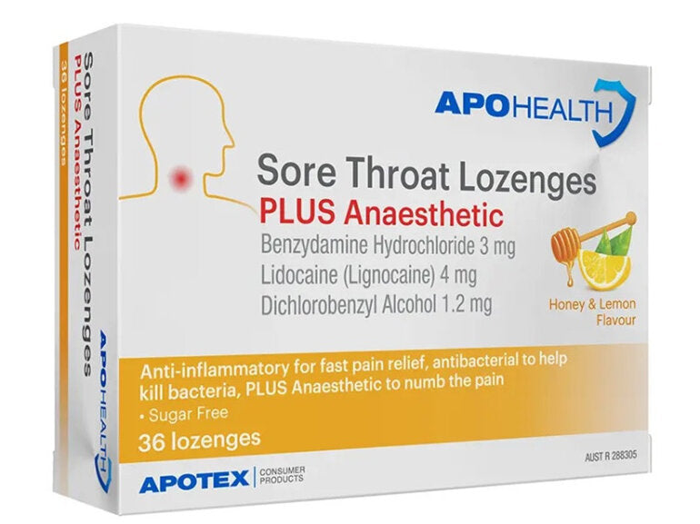 Aph S/Thrt Plus Anes Loz 3mg/4mg/1.2 36