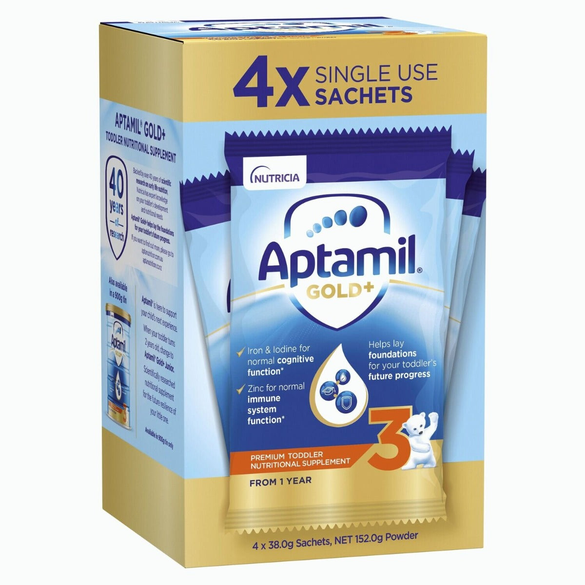 Aptamil Gold+ Pronatura Toddler Sach X4