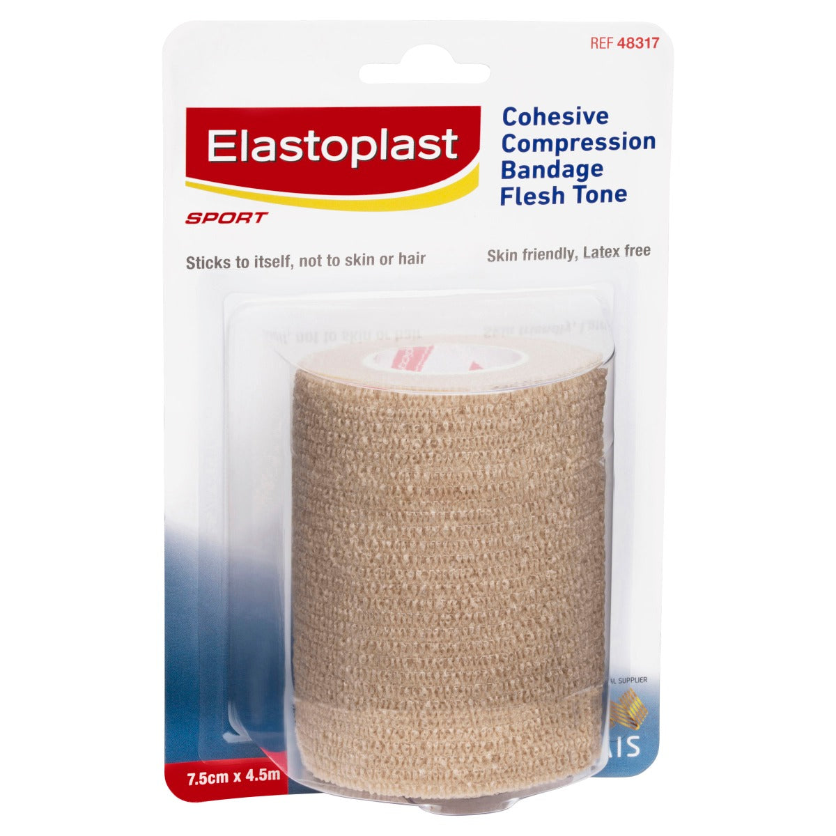 Elastoplast Sport Comp Bandage Flesh Tone 7.5Cmx4.5M