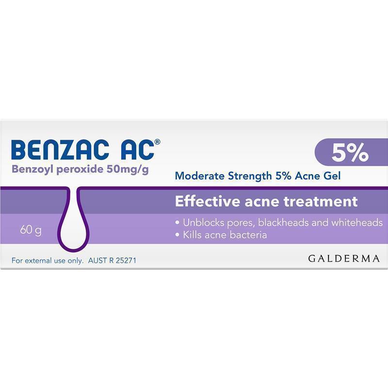Benzac Ac Gel 5.0% 60g