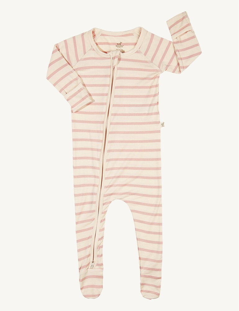 Boody Long Sleeve Onesie Chalk 0-3 Months