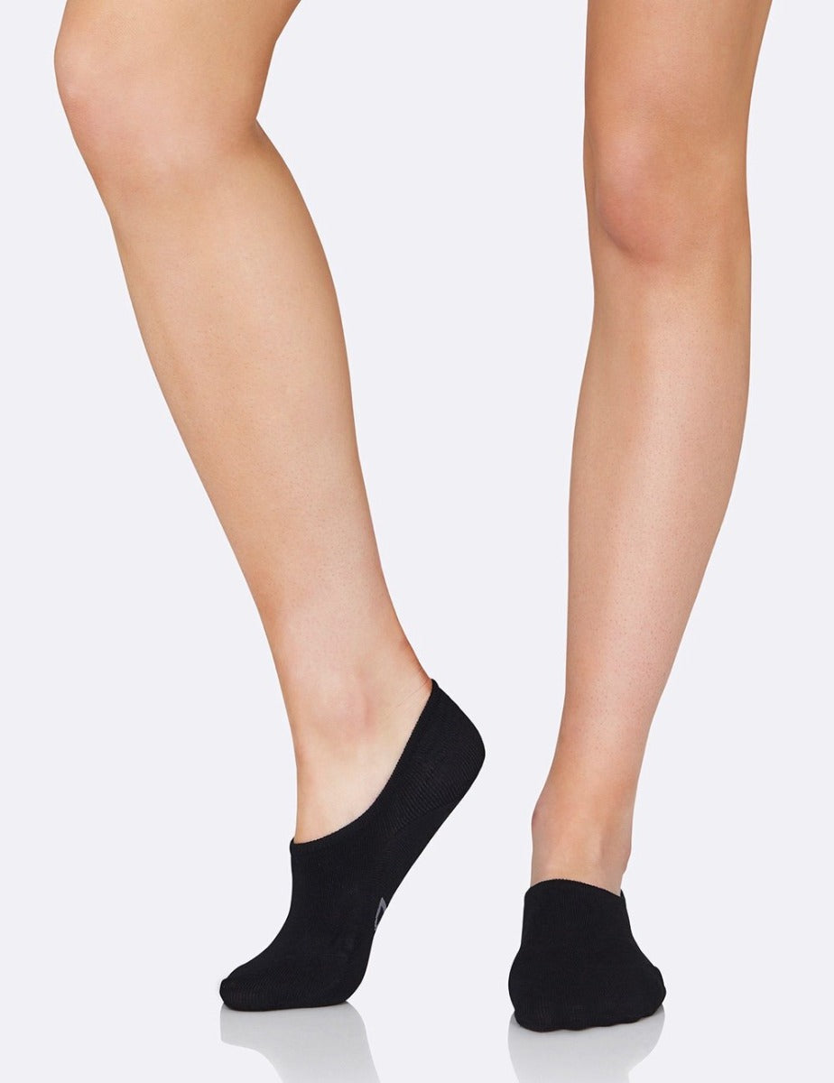 Boody Woman'S Low Hidden Socks Black