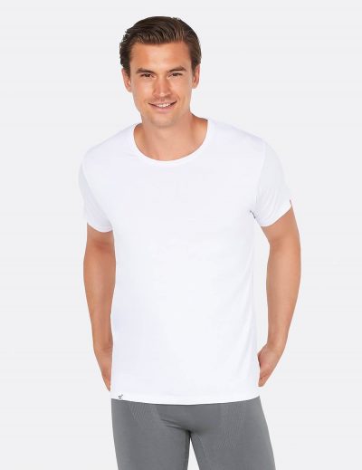 Boody Mens Crew Neck T-Shirt White S