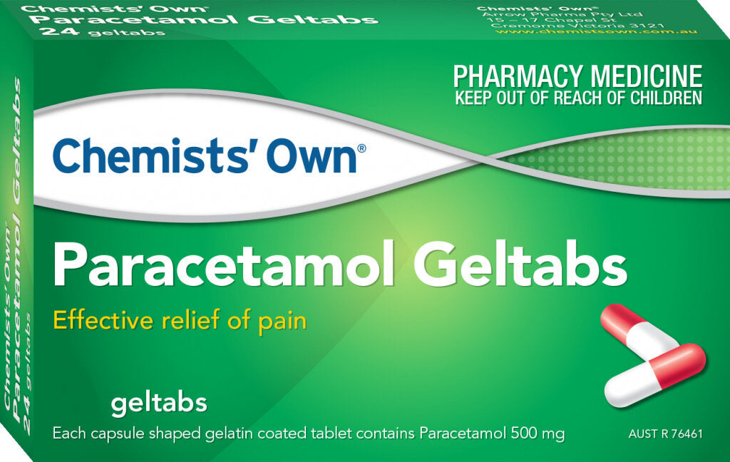 Co Para Geltab 500mg 24