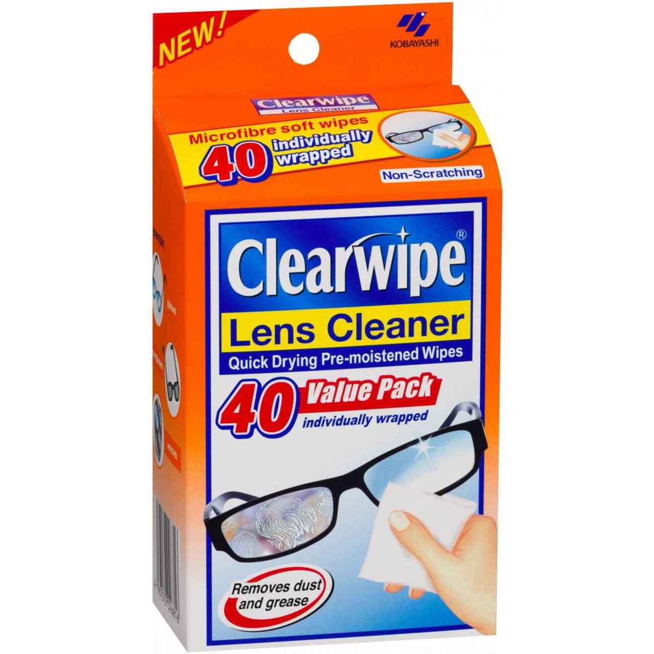 Clear Wipes Lens Cleaner 40