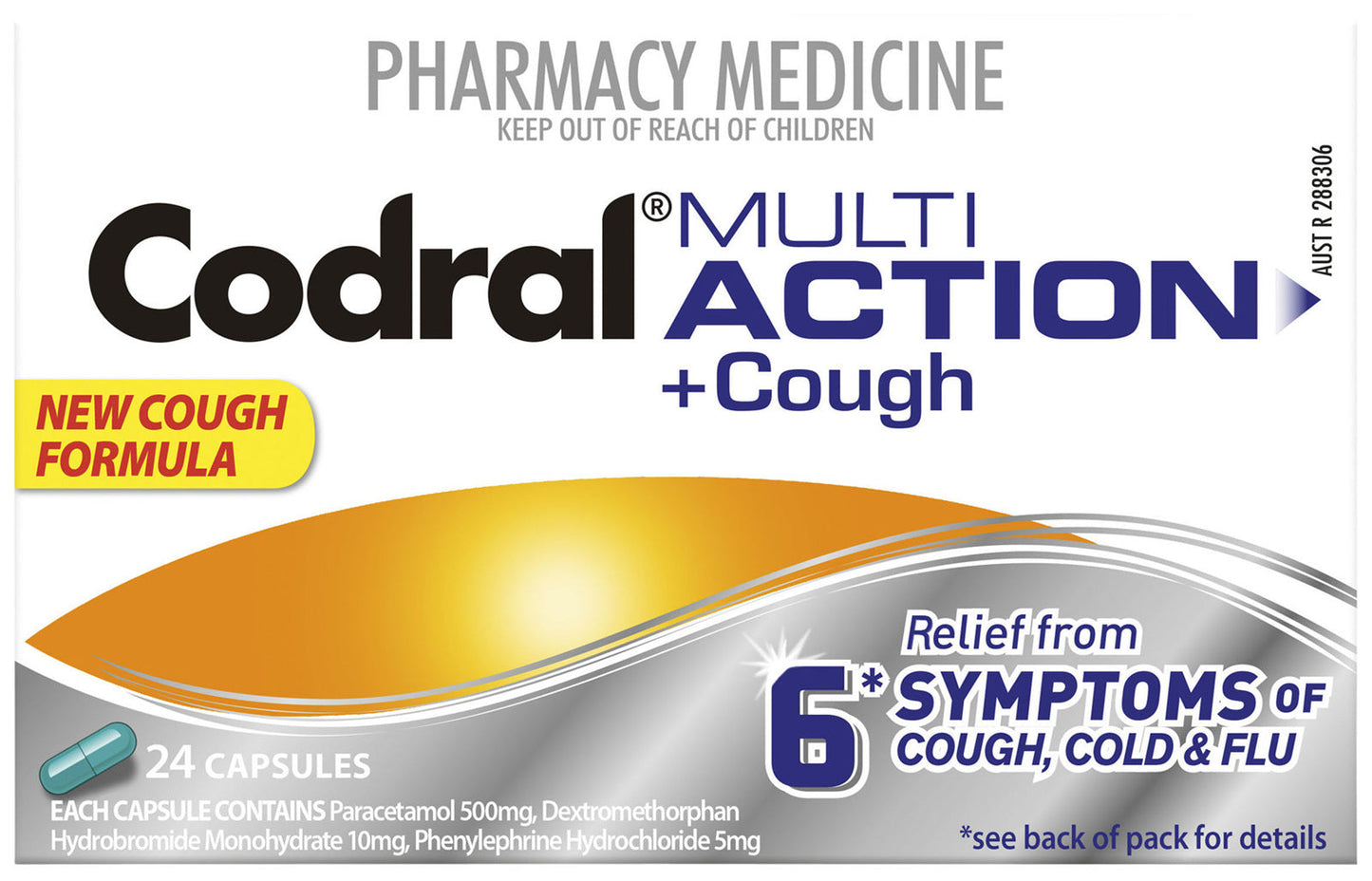 Codral Pe Cold&Flu + Cough Cap 24