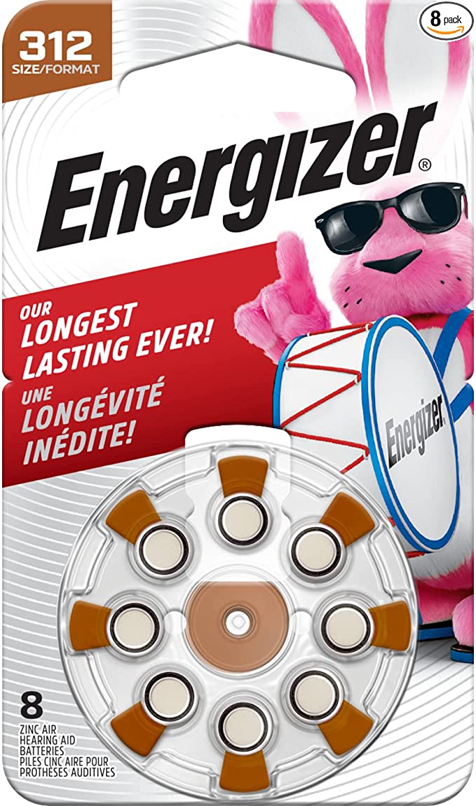 Energizer Battery Hearing Aid S2312 8Pk
