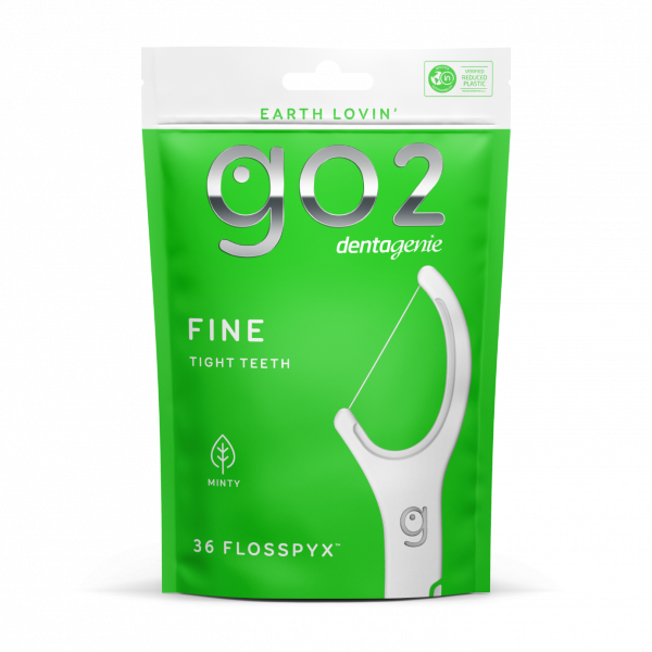 Go2 Dentagenie Fine Flosspyx Minty 36Pk