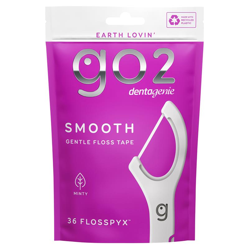 Go2 Dentagenie Smth Flosspyx Minty 36Pk