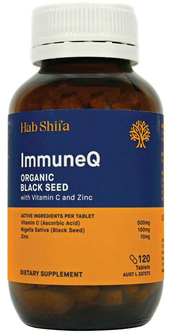 Hab Shifa Immuneq Black Seed Tab W Vitc+Zinc 120