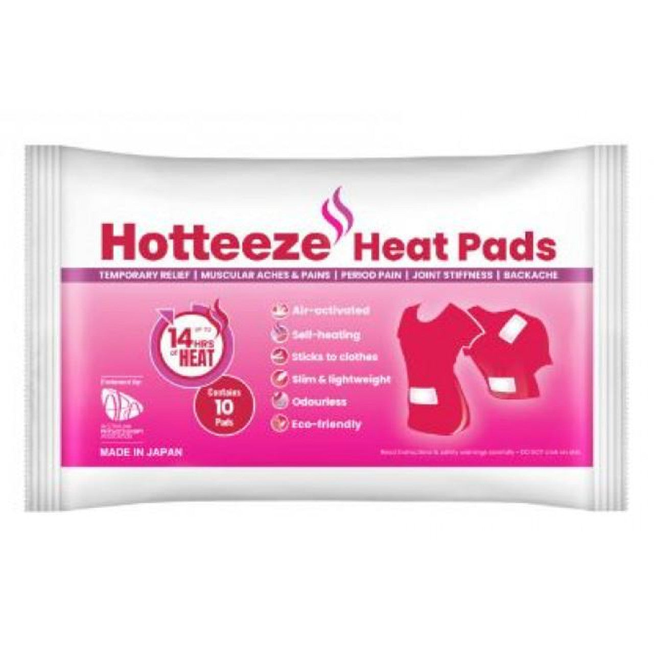 Hotteeze Lge Heat Pads 10Pk