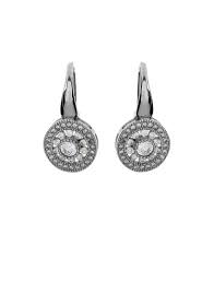 Studex Cz Hook Drop Rhodium