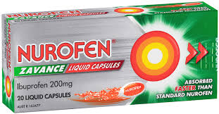Nurofen Zavance 200mg Liq/Cap 20