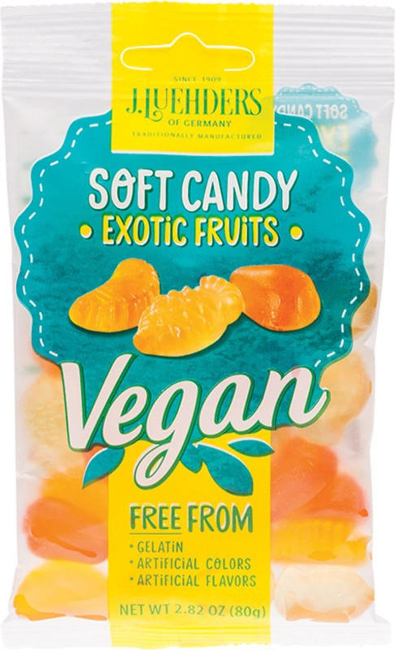 J.Luehders Soft Vegan Candy Exotic Fruits 80g