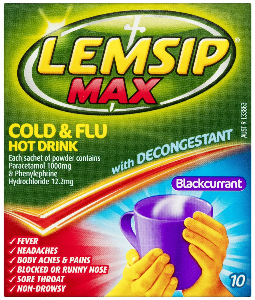 Lemsip Max Decongestant Blackcurrent 20 – Chemcare Wellness Pharmacy