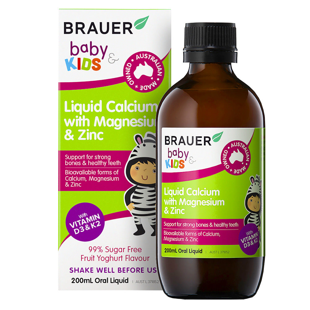 Brauer Kids Liq Calcium Magnm Zinc 200mL