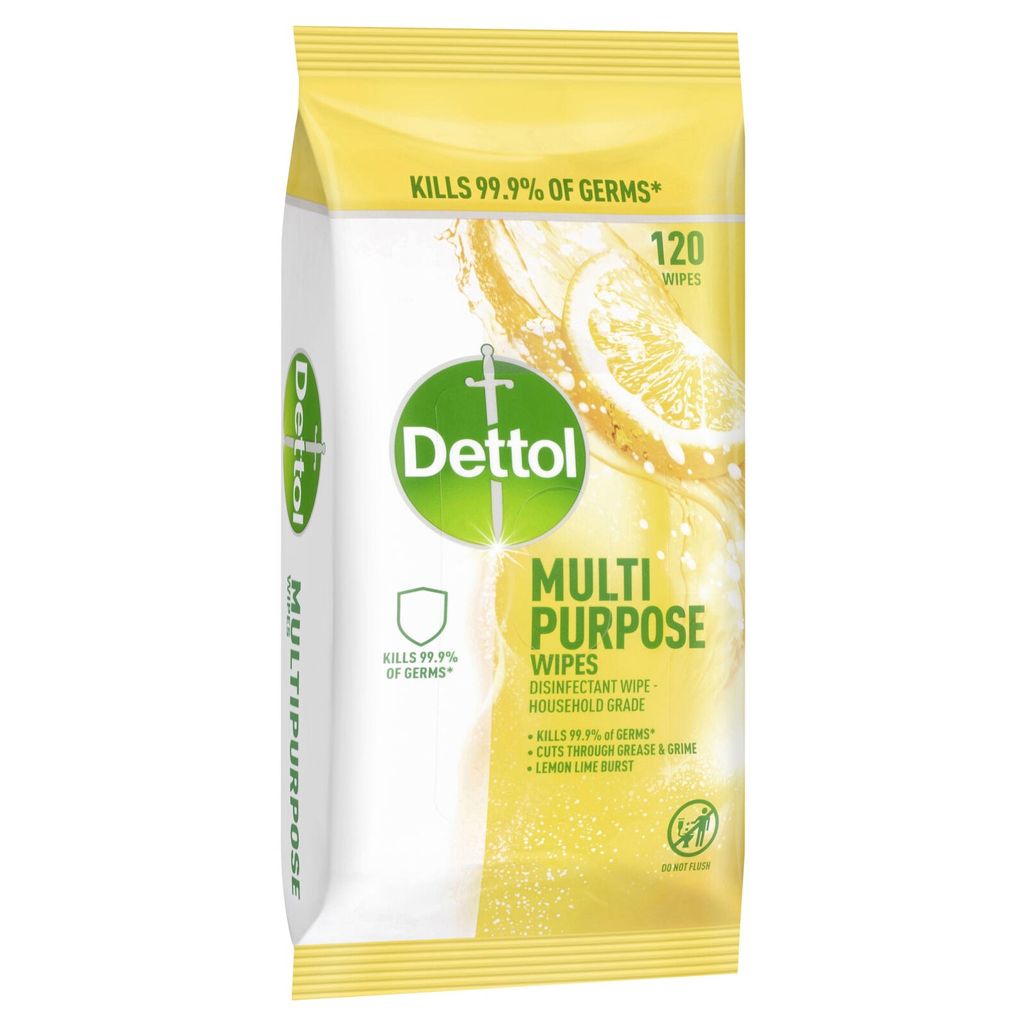 Dettol M/Purpose Lmn 120 Wipes