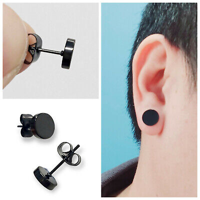 Ear Piercing S/S Black Studs
