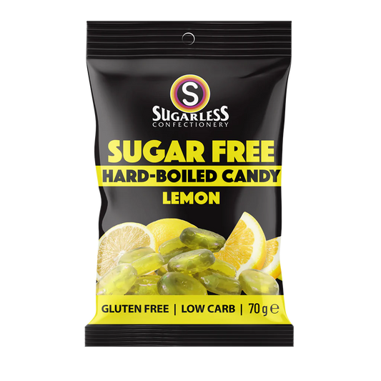 Sugarless Confectionery Hard-Boiled Candy Lemon 70g