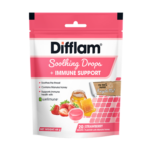 Difflam Sooth Drops +Immune Strawb 20