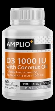 Amplio D3 1000Iu & Coconut Oil 60 Cap