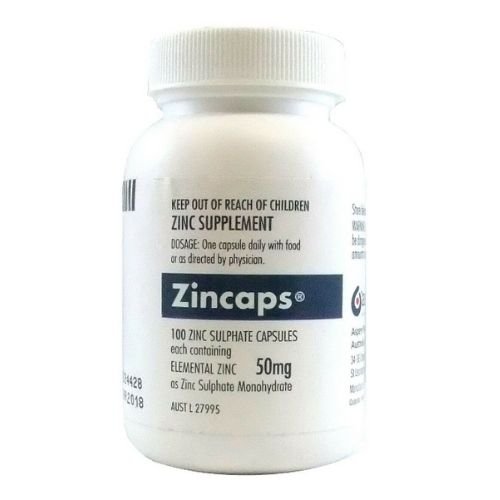 Zincaps 50mg 100 Pt