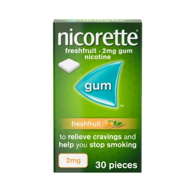 Nicorette Gum F/Fruit 2mg 30