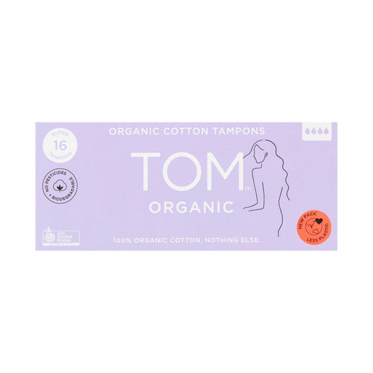 Tom Organic Super Tampons 16Pk