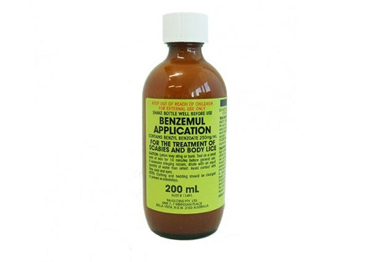 Benzemul Application for Scabies & Body Lice 200mL