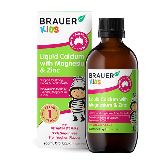 Brauer Baby/Kids Liq Cal, Mag & Zinc 200mL