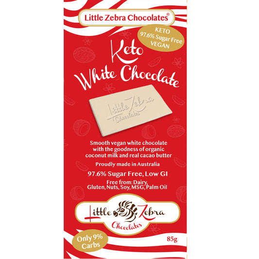 Little Zebra Keto White Choc 85g