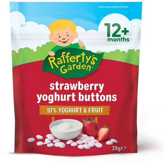 Raffertys 12M Yogh Buttns Strawb X8