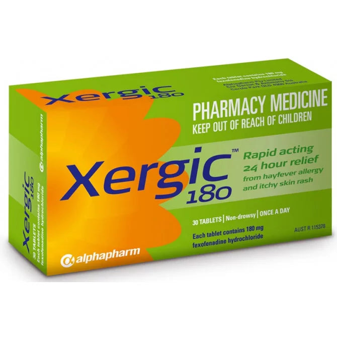 Xergic Tab 180mg 30