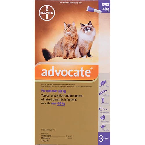 Advocate For Cats Over 4Kg 0.8mL X 3 Pack