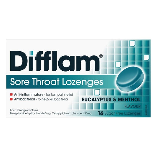 Difflam Loz Euc/Menthol S/F 16