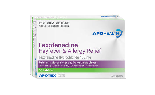 Aph Fexofenadine 180mg 10 Tabs